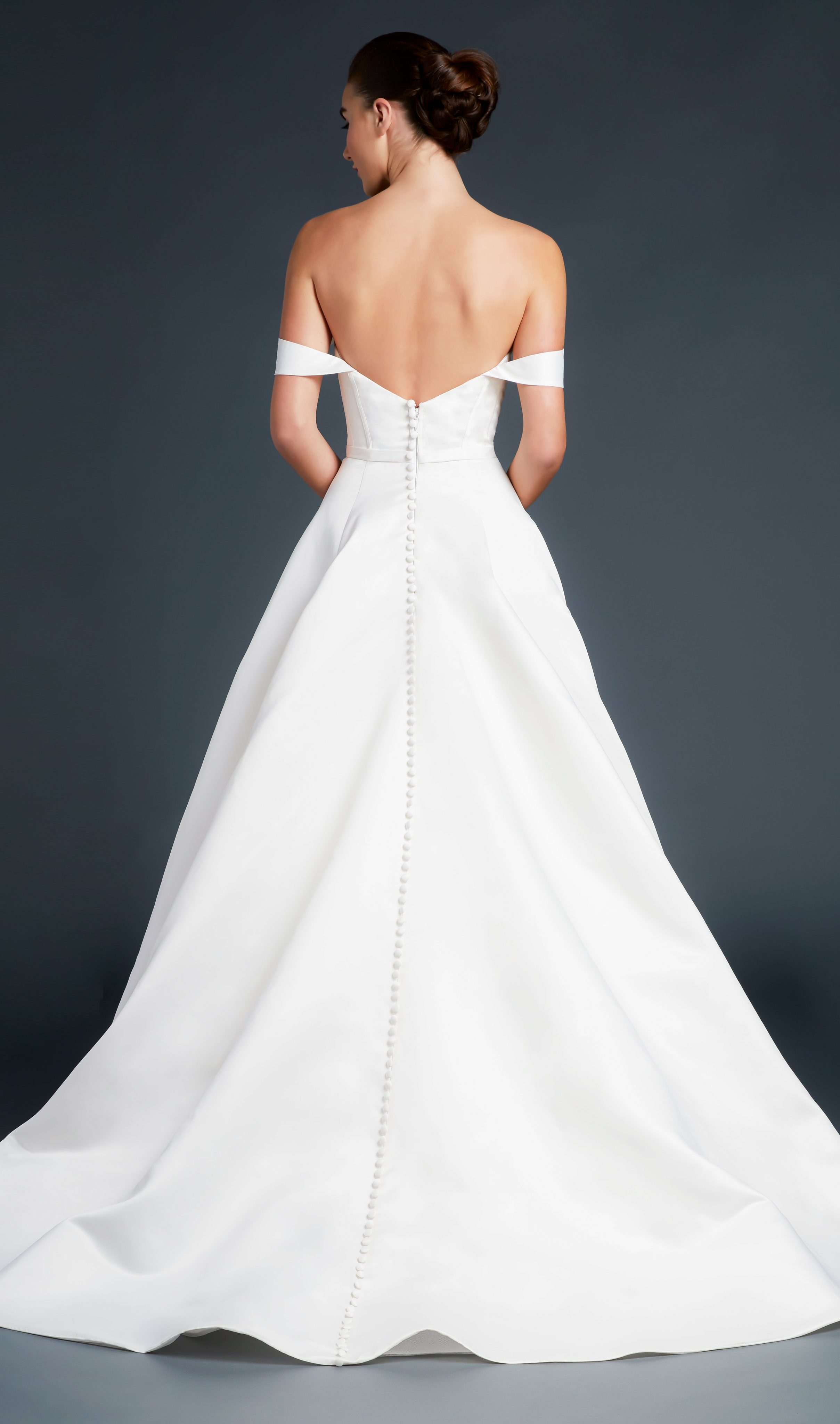 Sweetheart Neckline Off The Shoulder Straps A line Wedding Dress Kleinfeld Bridal