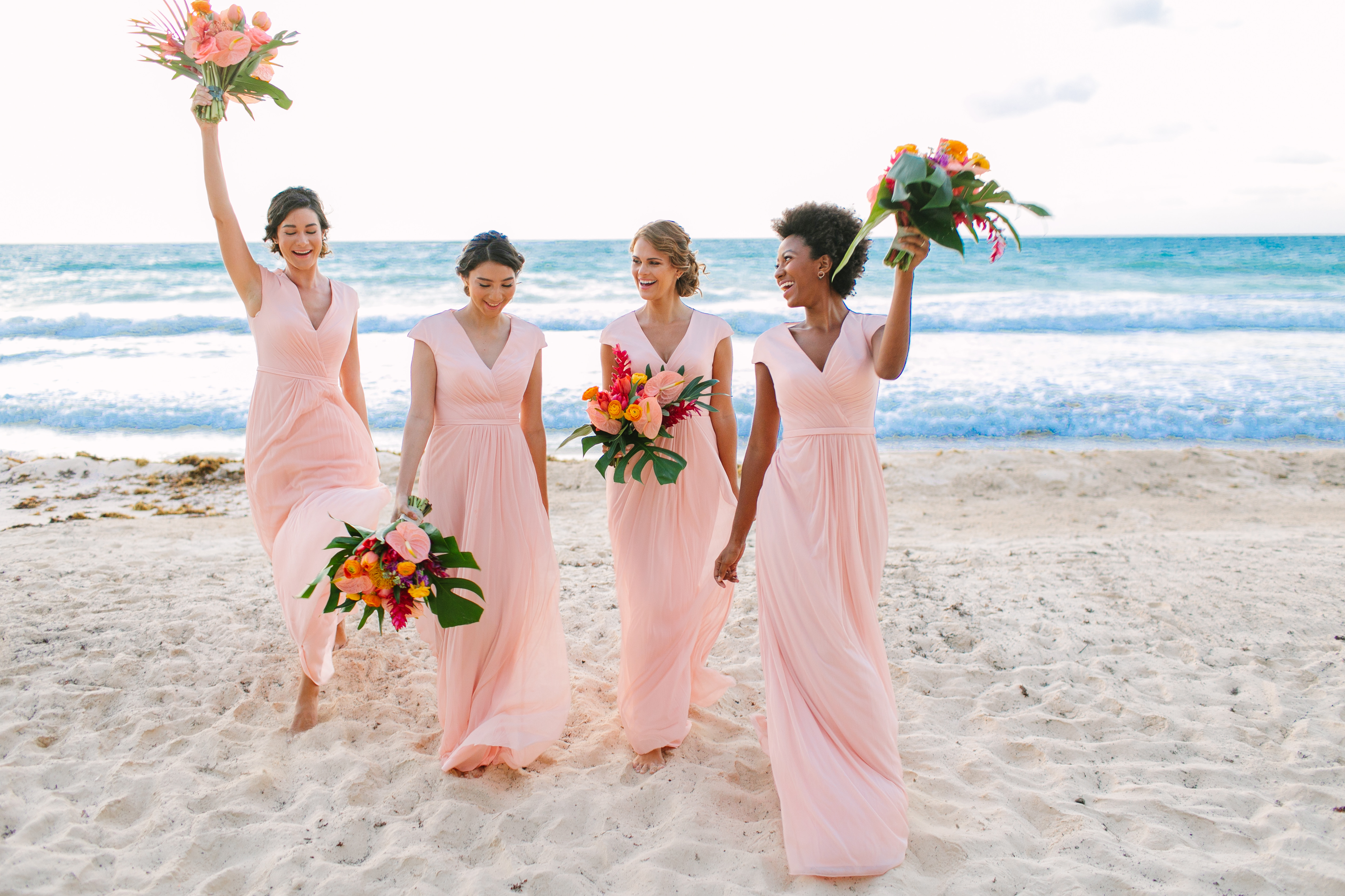 beach wedding attire for bridesmaid