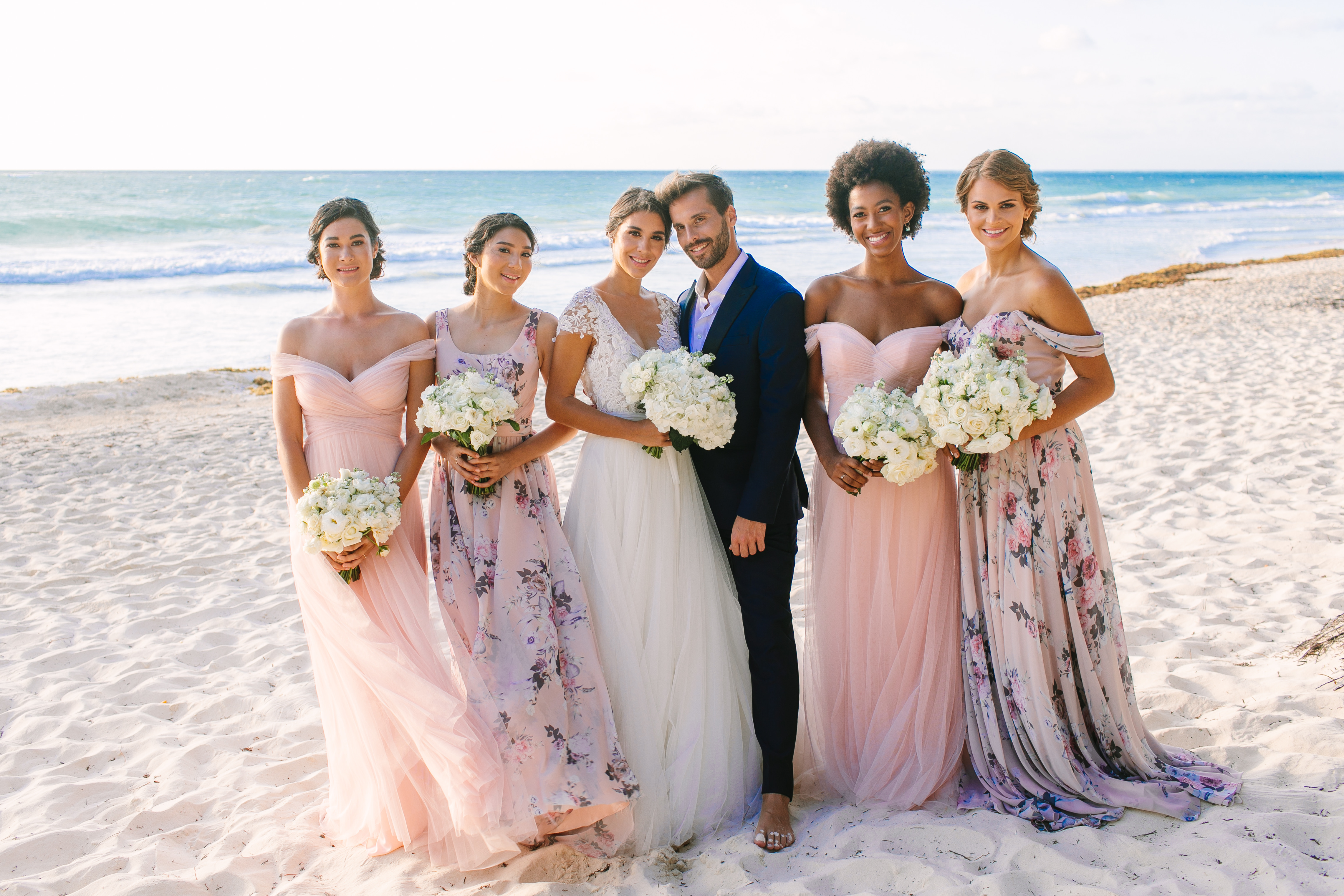 beach themed bridesmaid dresses