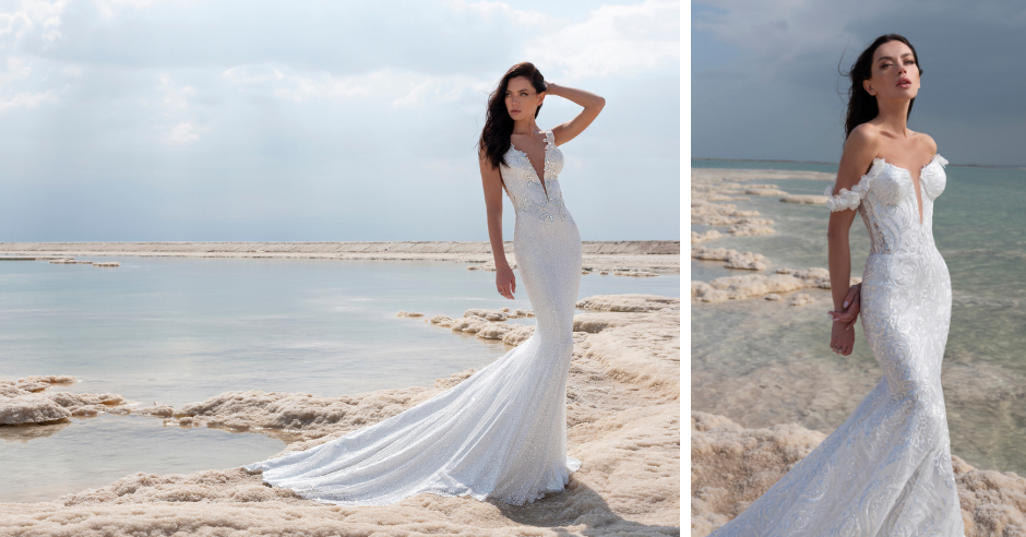 pronovias beach wedding dress