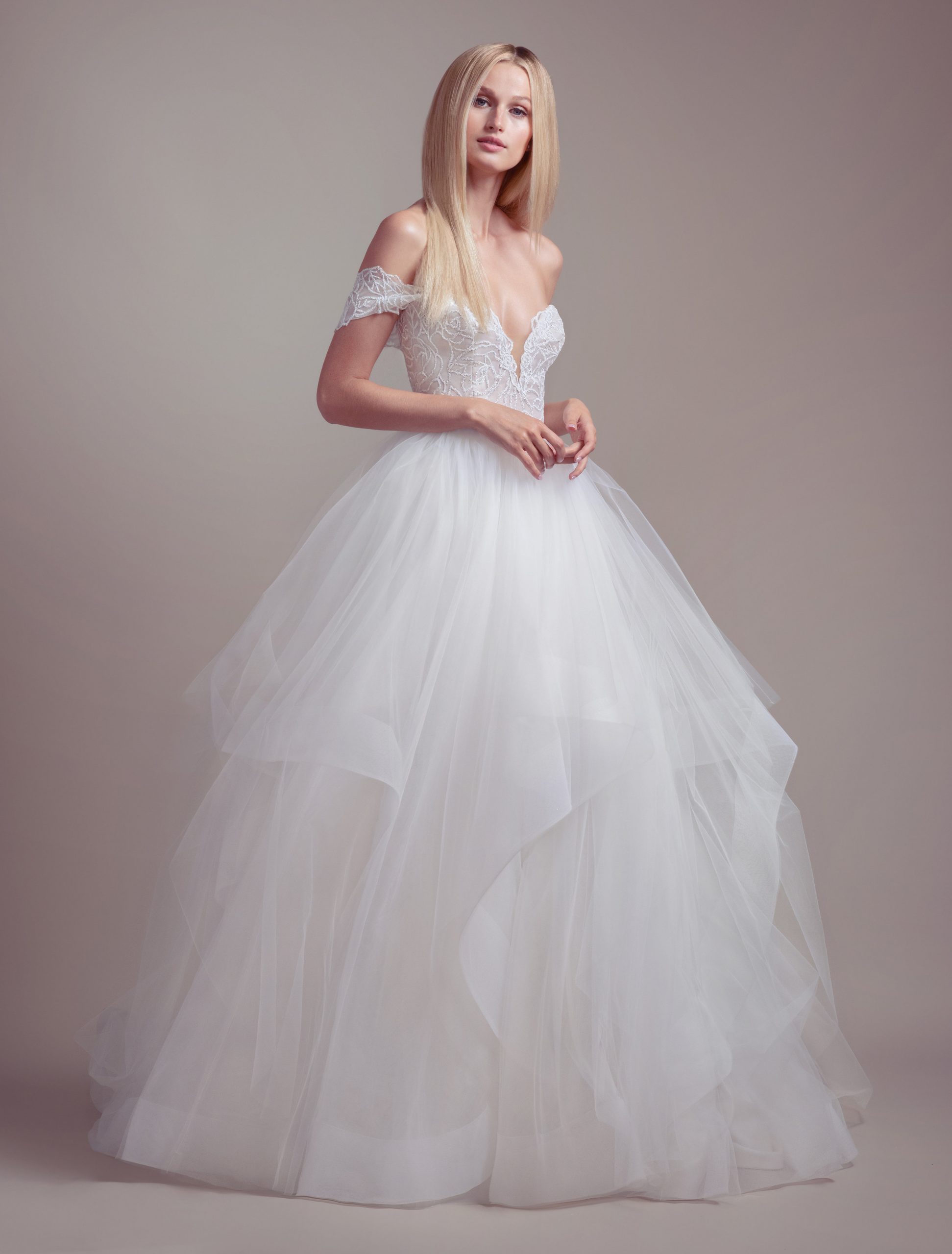 hayley paige strapless wedding dress