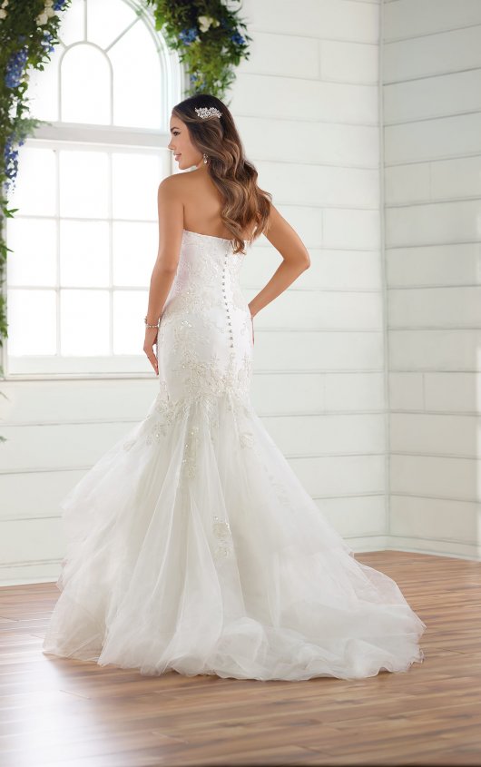 hayley paige striped wedding gown