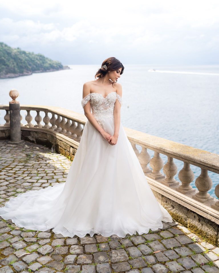Off-The-Shoulder Wedding Dresses That We Love at Kleinfeld | Kleinfeld ...