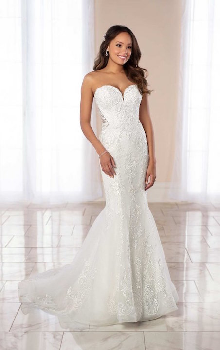 strapless sweetheart bridal gowns