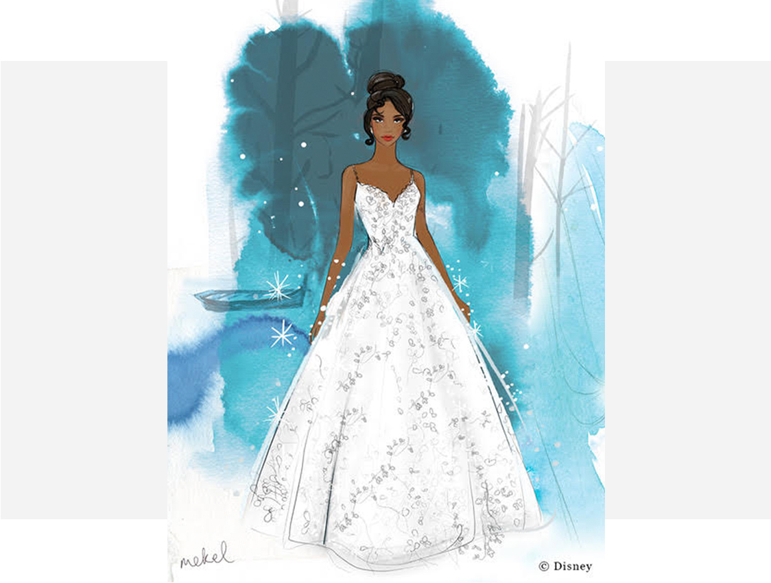 princess tiana wedding dress
