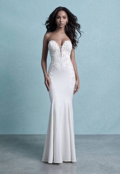 wedding dresses with silver detail