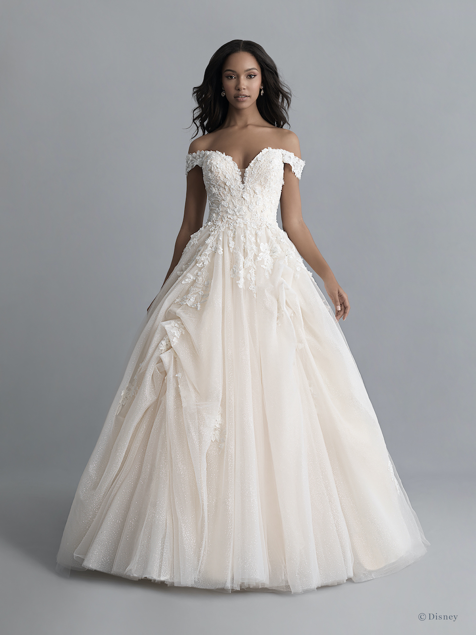 belle inspired wedding dress