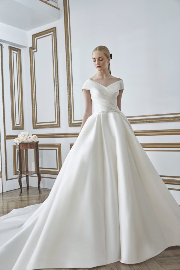 Off the Shoulder Ball Gown Wedding Dress | Kleinfeld Bridal