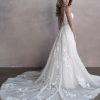 Spaghetti Strap Sweetheart Neckline Lace A-line Wedding Dress by Allure Bridals - Image 2