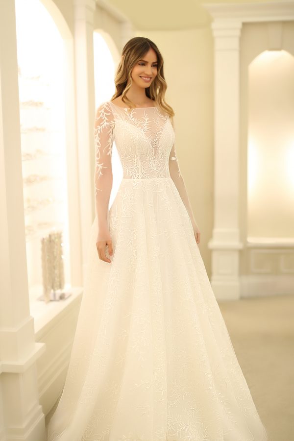 beaded a line dress