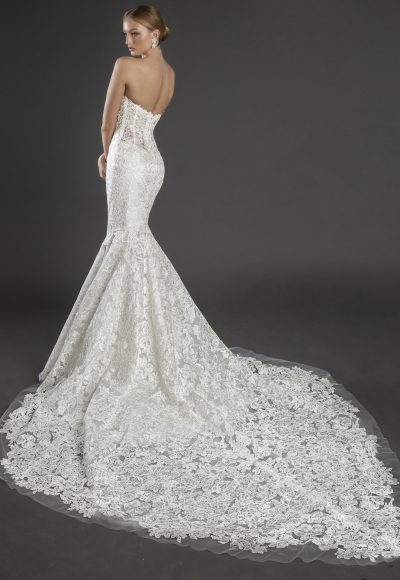 Strapless Sweetheart Neckline Lace Mermaid Wedding Dress by Love by Pnina Tornai - Image 2