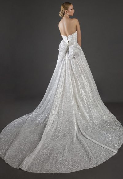 Strapless Sparkle A-line Wedding Dress by Love by Pnina Tornai - Image 2