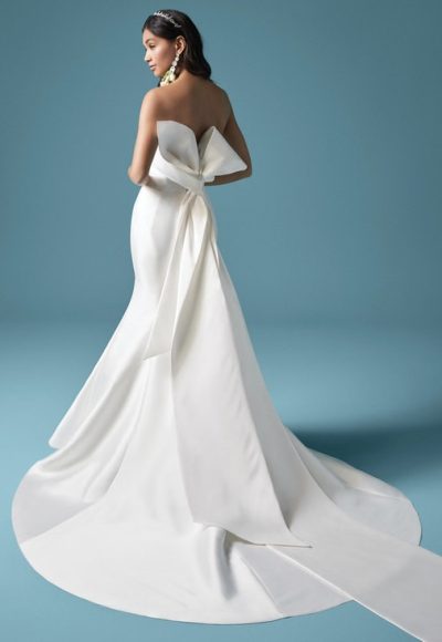 Strapless Mermaid Wedding Dress With Bow by Maggie Sottero - Image 2