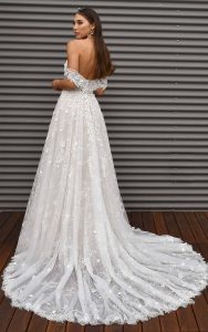 Elegant Lace Sweetheart Wedding Dress With Off The Shoulder Straps ...