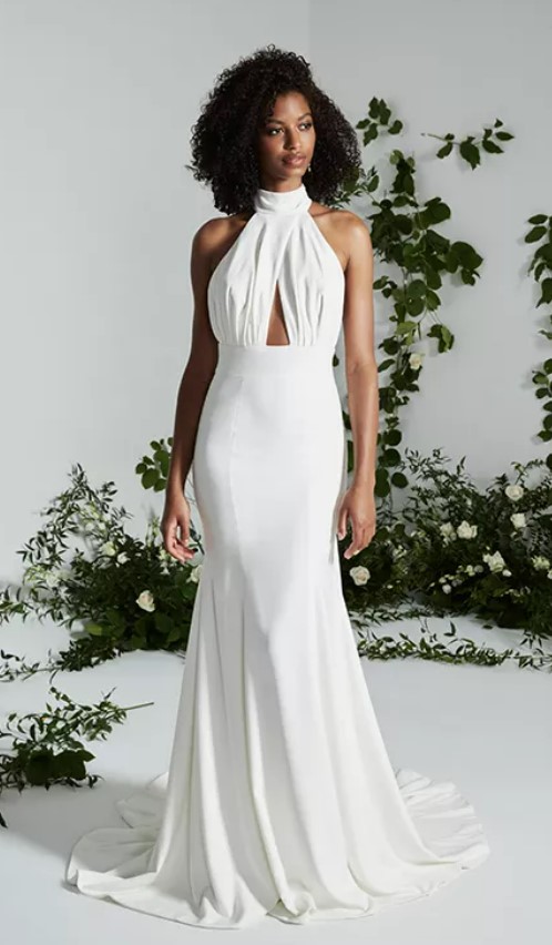 High Neck, Low Back Wedding Gown: Show off Your Style with These ...