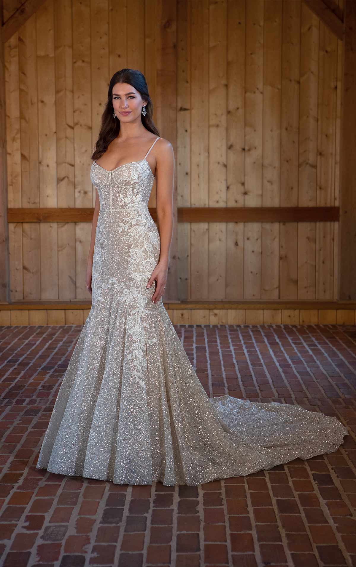 Sparkly Corset Sheath Gown