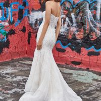 Strapless Fit And Flare Wedding Dress With Beaded Lace. | Kleinfeld Bridal