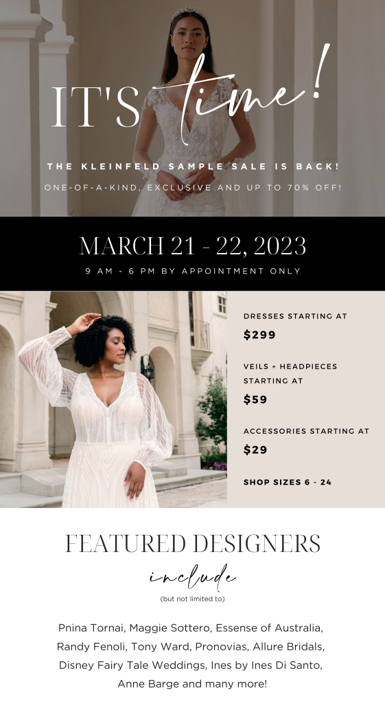 Kleinfeld Sample Sale Kleinfeld Bridal