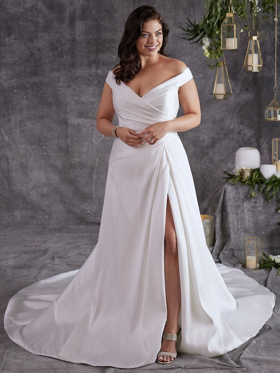 A-line Wedding Dress With Front Slit