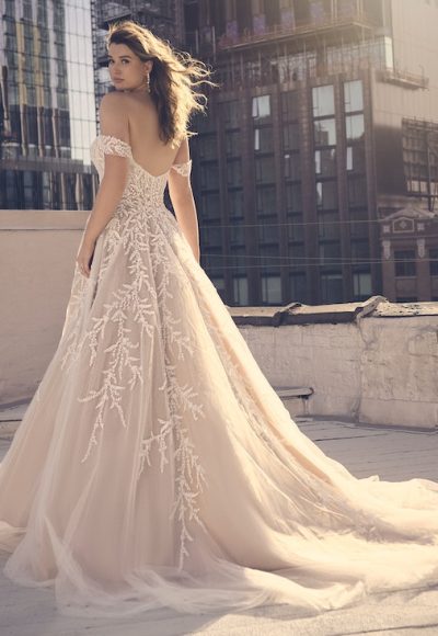 Strapless Ball Gown Wedding Dress With Beaded Embroidery by Maggie Sottero - Image 2