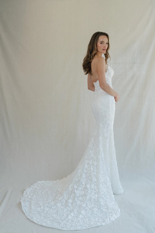 Anne Barge La fleur Aimee mermaid wedding dress Ivory Tulle Silk