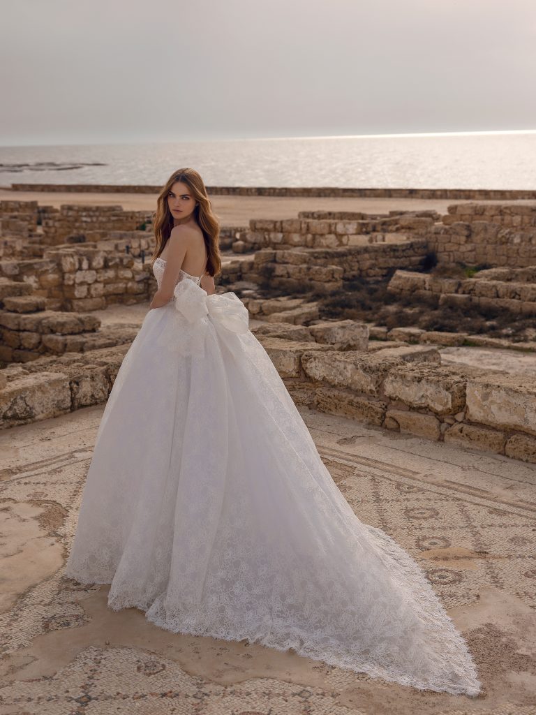 Lace Strapless Ball Gown Wedding Dress With Bow | Kleinfeld Bridal