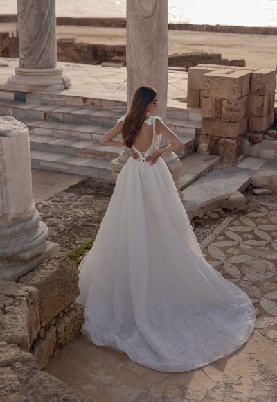 Textured Ball Gown With Corset Back by Love by Pnina Tornai - Image 2