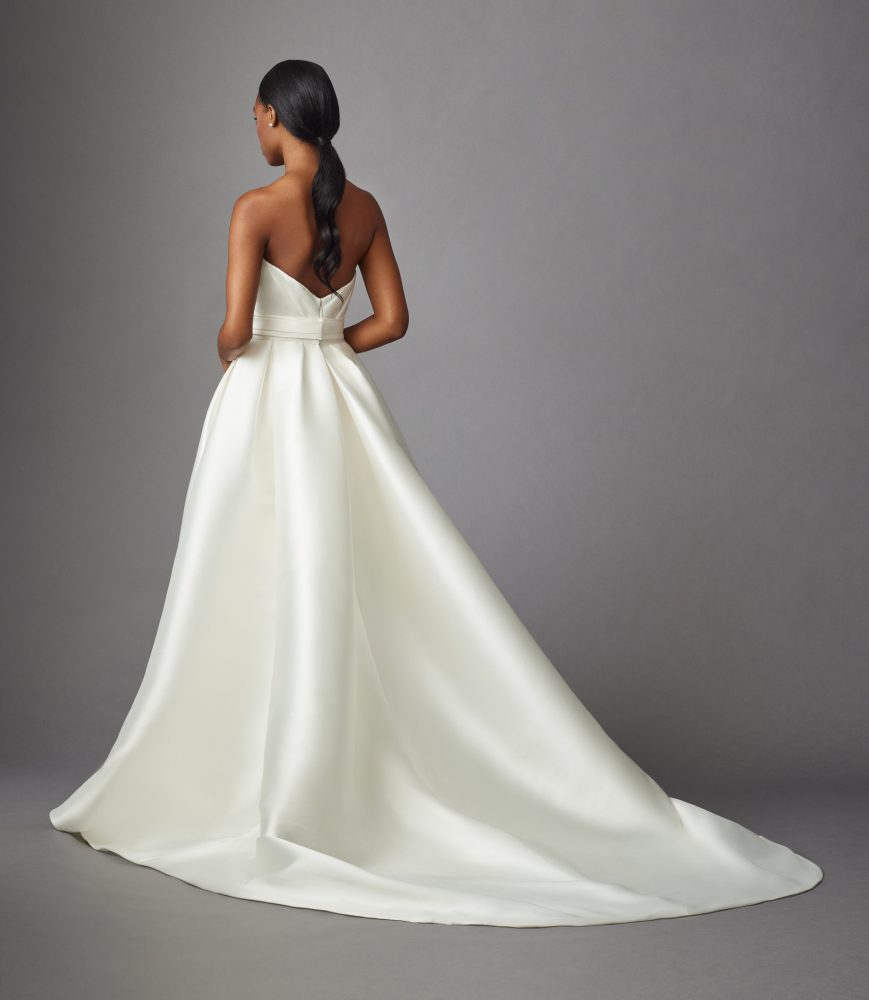 Strapless Fit And Flare Wedding Dress With Detachable Overskirt Kleinfeld Bridal 8182