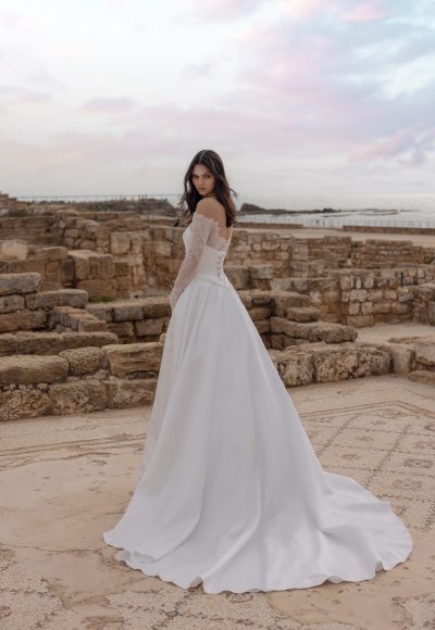 Strapless Ball Gown With Lace-Lined Slit by Love by Pnina Tornai - Image 2