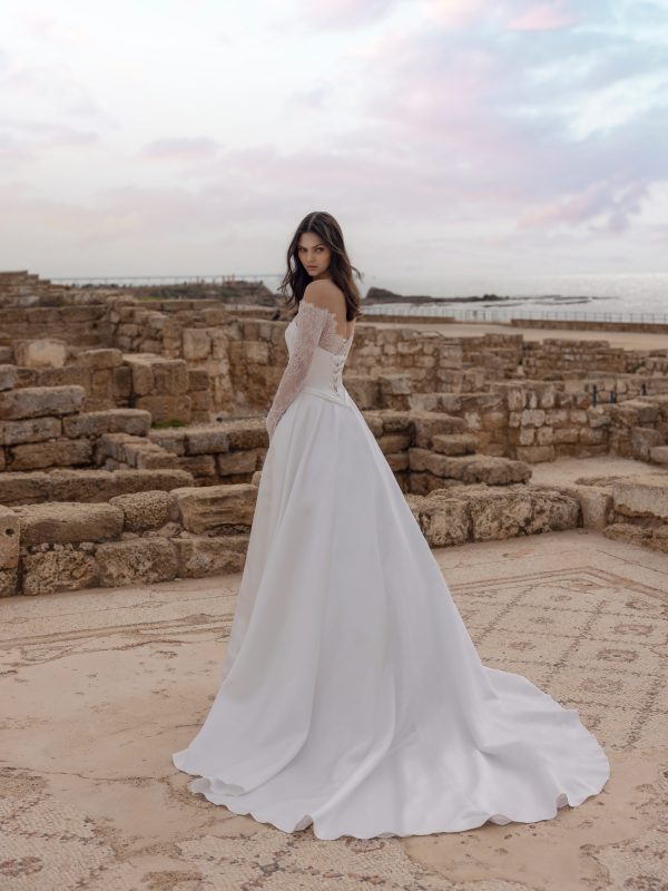 Strapless Ball Gown With Lace-Lined Slit by Love by Pnina Tornai - Image 2