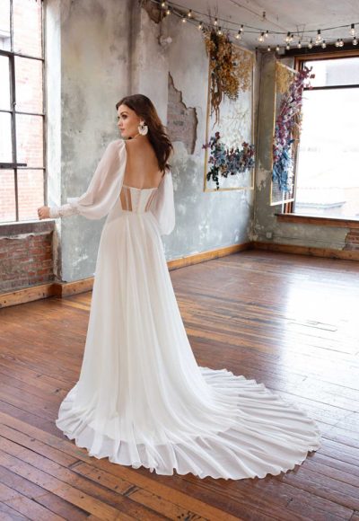 Strapless A-line Wedding Dress With Detachable Long Sleeves by All Who Wander - Image 2