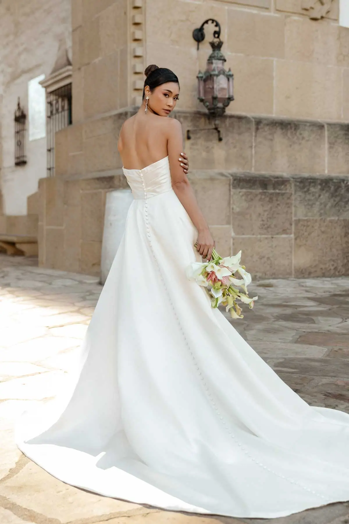 Strapless Modern Wedding Dress with Luxe Back Detail - Essense of Australia