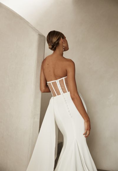 Sexy And Modern Strapless Sheath Gown by Jane Hill - Image 2