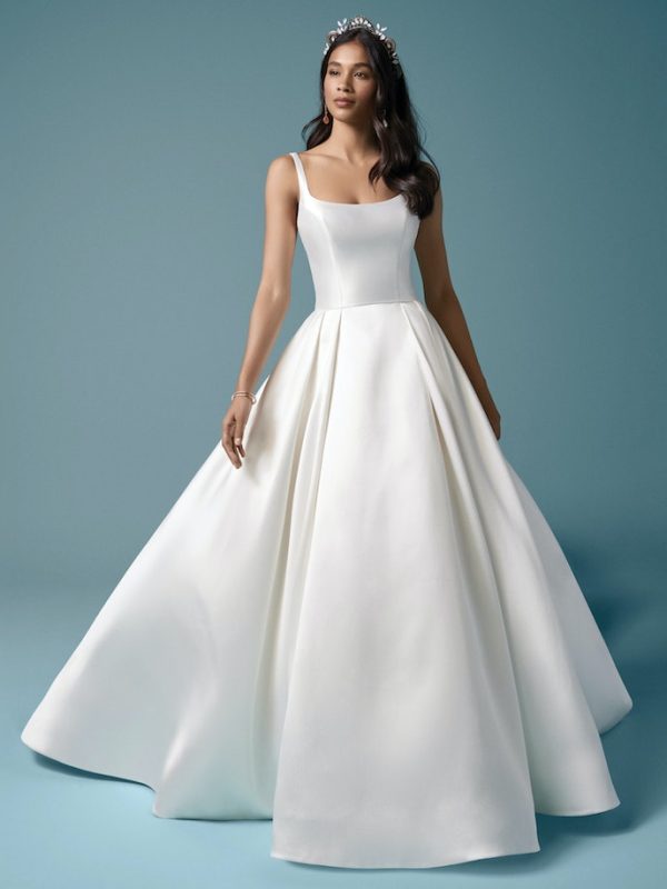 Regal And Simple Ball Gown With Buttons by Maggie Sottero - Image 1