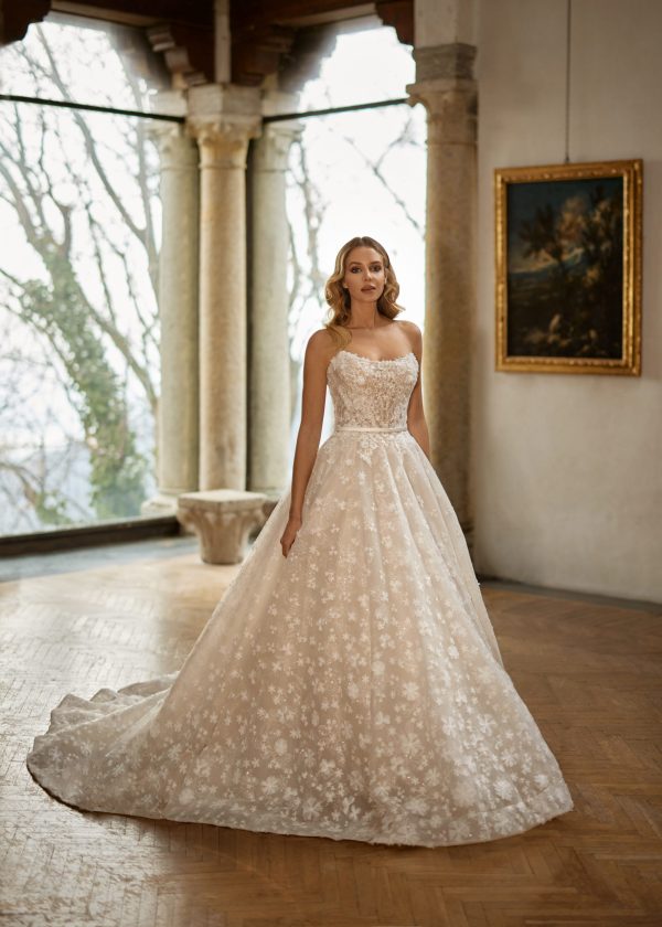 Romantic Strapless Ball Gown by Randy Fenoli - Image 1