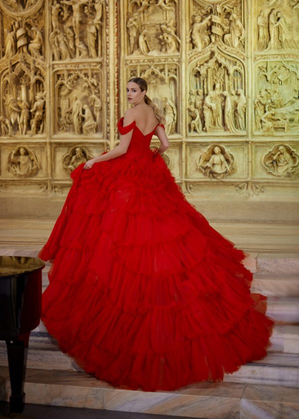 Dramatic Tulle Ball Gown by Randy Fenoli - Image 2