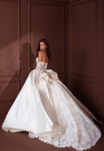 Strapless Ballgown With Alençon Lace Corset Bodice by Pnina Tornai - Image 3