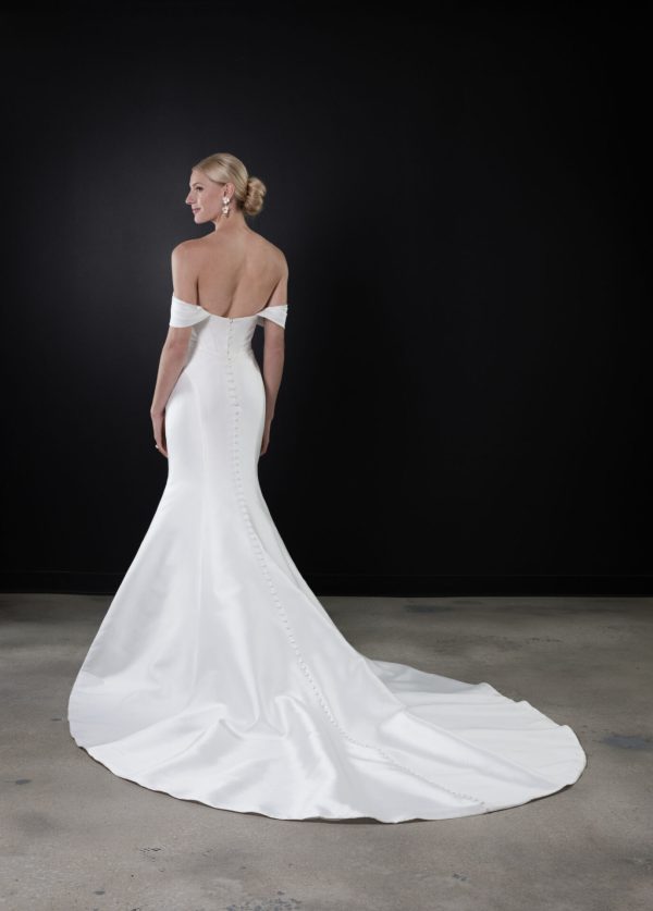 Simple And Modern Corset Fit-and-Flare Gown by Martina Liana - Image 3