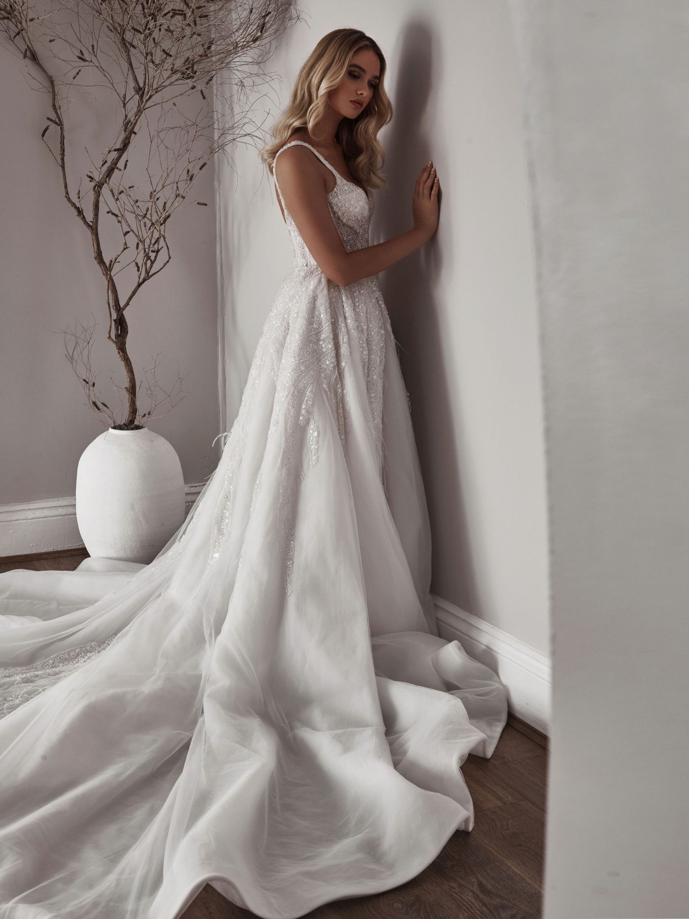 Beaded Detachable Overskirt | Kleinfeld Bridal