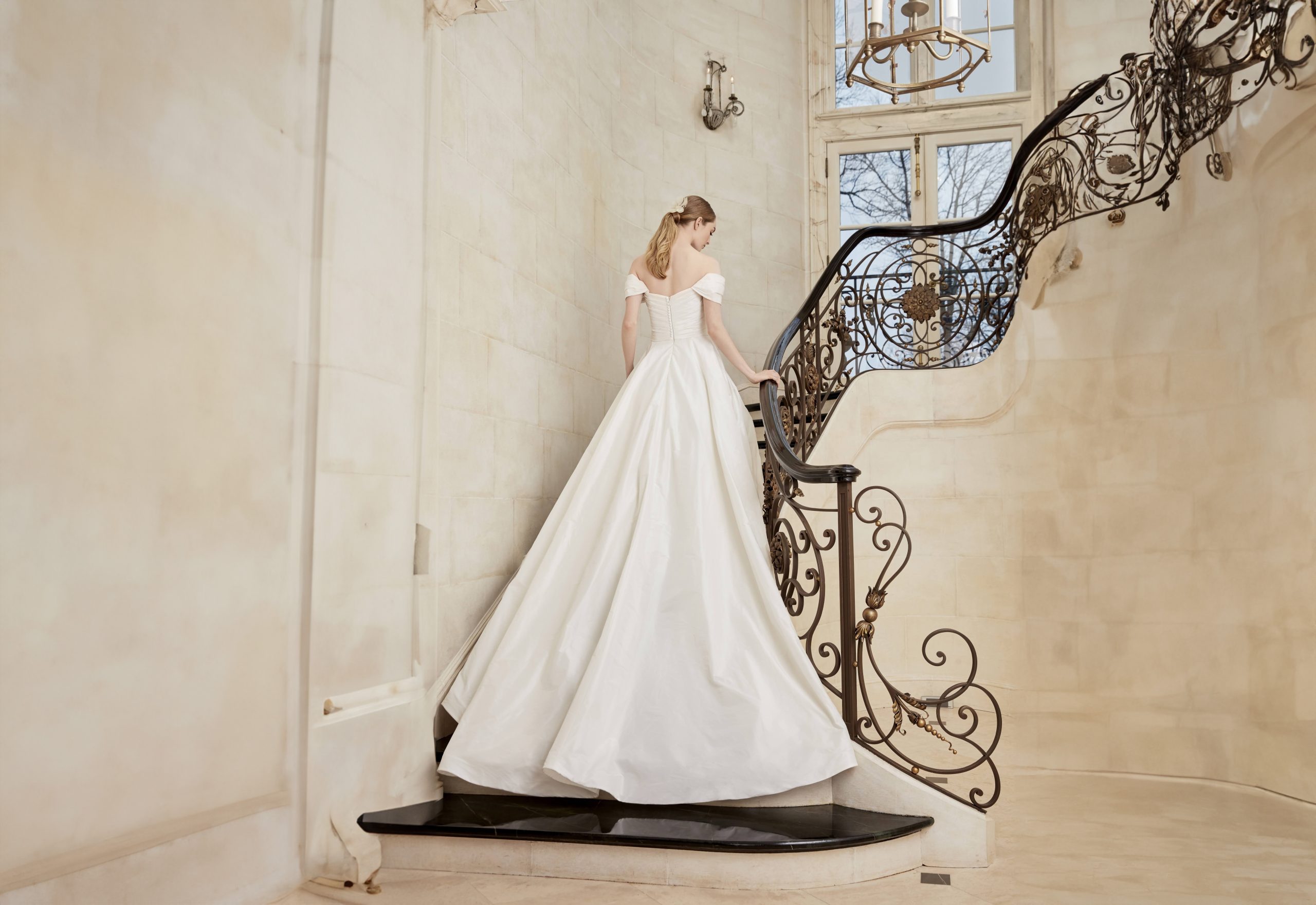 Sleeveless Deep V-neck Illusion Neckline A-line Wedding Dress, Kleinfeld  Bridal