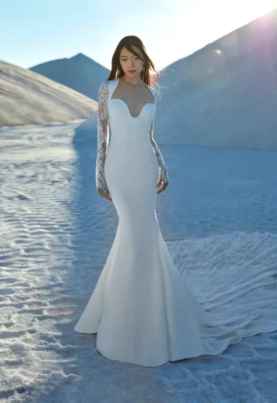 Pronovias Off Shoulder Drilia Wedding Dress - DimtraDesigns.com