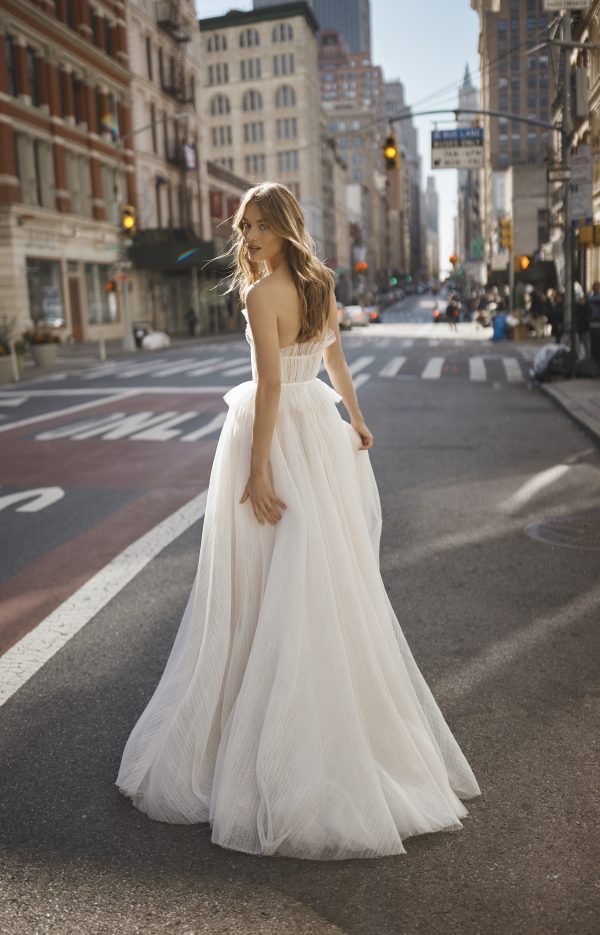 Chic And Ethereal Tulle A-Line Wedding Dress by Netta BenShabu Elite Couture - Image 2