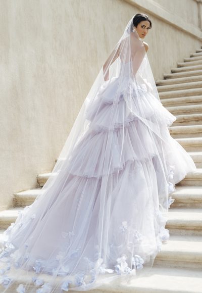 Lavender Tulle Ball Gown by Anne Barge - Image 2