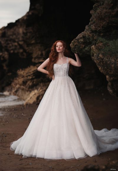 Layered Tulle Unlined Lace Wedding Ball Gown with Deep V-neck Wedding –  Musebridals