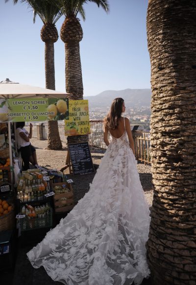 Romantic Floral A-Line Gown by Eden Aharon - Image 2