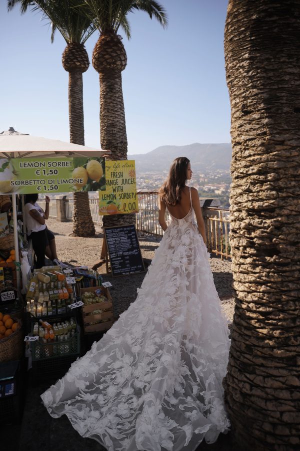 Romantic Floral A-Line Gown by Eden Aharon - Image 2