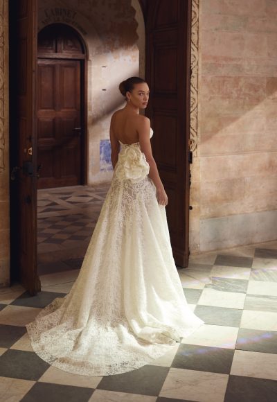 Drop-Waist Lace A-Line Wedding Dress by Love by Pnina Tornai - Image 2