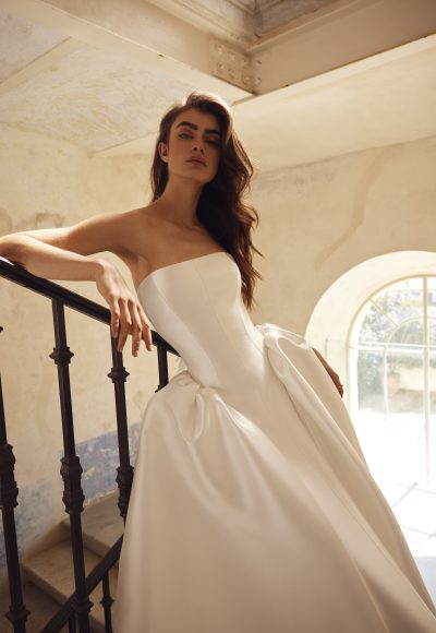 Simple Strapless Ball Gown by Love by Pnina Tornai - Image 3