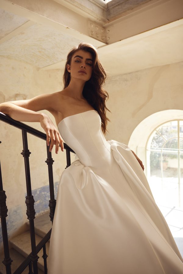 Simple Strapless Ball Gown by Love by Pnina Tornai - Image 3