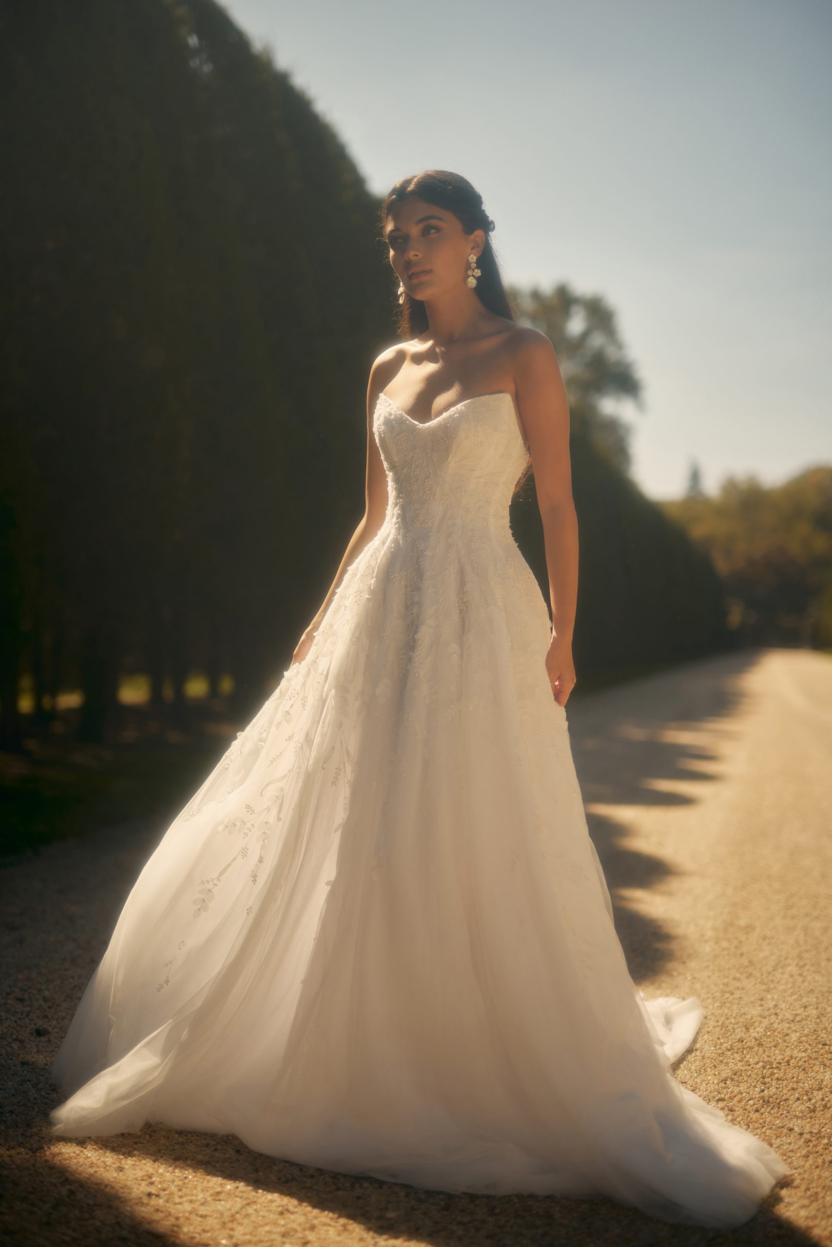 Organic And Romantic Modified A-Line Wedding Dress by Enaura Bridal - Image 1